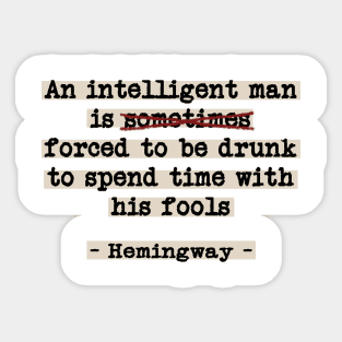 Correcting Hemingway Sticker